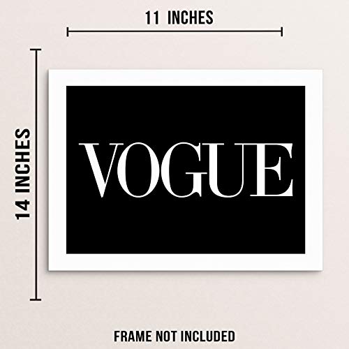 Not Trendy Fashion Magazine Art Print Chic Wall Decor Poster Sincerely, Not Trendy Fashion Magazine Art Print Chic Wall Decor Poster 11"x14" UNFRAMED Minimalist Typography Artwork for Bedroom Living Room Entryway or Home Office (Option 5)