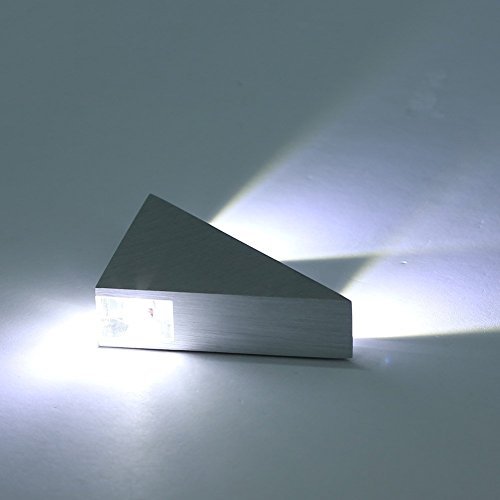 Lightess Modern LED Wall Sconces - Mini Triangle Wall Lamp, 3W Cool White Lightess Modern LED Wall Sconces are the perfect lighting solution when you want to add a touch of modern elegance to your space. These mini-sized wall lamps are designed for style-conscious individuals looking to create a chic atmosphere in their homes. Measuring just 6.5 x 1.2 x 4.7 inches, these sconces are not intended for use as the main light source but are ideal for enhancing the ambiance in bedrooms, bathrooms, hallways, aisles, KTV lounges, bars, studios, coffee shops, restaurants, and hotels. The cool white light they emit creates a welcoming and sophisticated atmosphere, making them perfect for various indoor settings. 💡 Modern Elegance: Lightess Modern LED Wall Sconces offer a chic and contemporary lighting solution for your space.