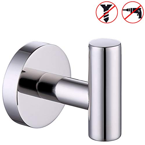 KES Bathroom Towel Hook No Drill Robe Hook Shower Kitchen Wall Hanging Hooks Wall Mount SUS 304 Stainless Steel Polished Finish, A2164DG