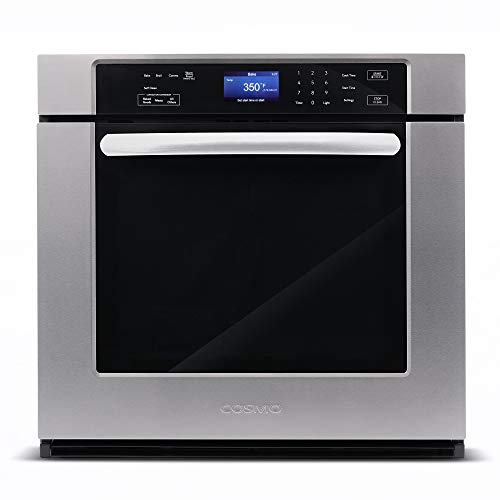 Cosmo COS-30ESWC 30 in. Electric Single Wall Oven with 5 cu. ft. Capacity, Turbo True European Convection, 7 Cooking Modes, Self-Cleaning in Stainless Steel