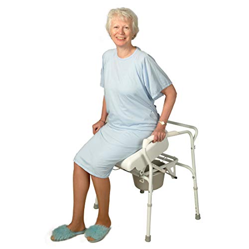 Carex Commode Seat Riser - Toilet Lift Commode Chair For Seniors Carex Commode Seat Riser - Toilet Lift Commode Chair For Seniors, Elderly, Handicap - Auto Lifting Toilet Chair, White.