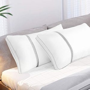 BedStory Pillows for Sleeping 2 Pack, Hotel Quality Bed Pillow King Size, Down Alternative Hypoallergenic Pillows with Ultra Soft Fiber Fill, Good for Back and Side Sleepers