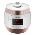 Cuckoo CMC-QSB501S, Q5 Premium 8 in 1 Multi (Pressure, Slow, Rice Cooker, Browning Fry, Steamer, Warmer, Yogurt, Soup Maker) Stainless Steel, Mad, Q50 Non-Stick Coating, GOLD/WHITE