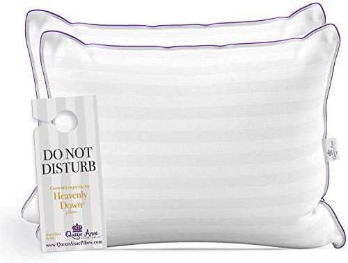Set of Two Queen Size Pillows for Sleeping, Bed Pillows 2 Pack - Luxury Hotel Quality Pillow, Down Alternative Hypoallergenic Pillows for Back, Stomach, and Side Sleepers (Queen Size Soft 20”x30”)