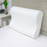 SensorPEDIC, White Luxury Extraordinaire Contour Oversized Memory Foam Pillow with Ventilated ICOOL Technology, 1'2" x 1'9"