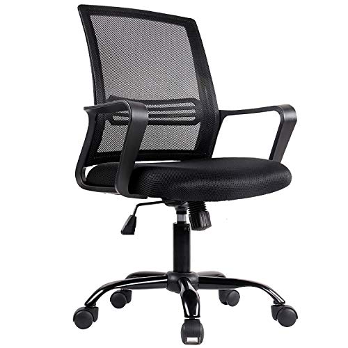 Office Chair, Mesh Office Computer Swivel Desk Task Chair, Ergonomic Executive Chair with Armrests
