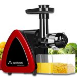Aobosi Slow Masticating juicer Extractor, Cold Press Juicer Machine, Quiet Motor, Reverse Function, High Nutrient Fruit and Vegetable Juice with Juice Jug & Brush for Cleaning