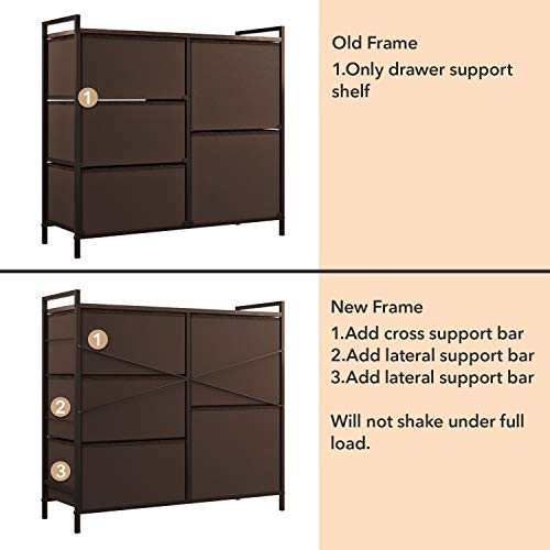 ROMOON Dresser Organizer with 5 Drawers, Fabric Dresser Tower for Bedroom Package deal Dimensions: 32.Eight x 11.Eight x 30.5 inches