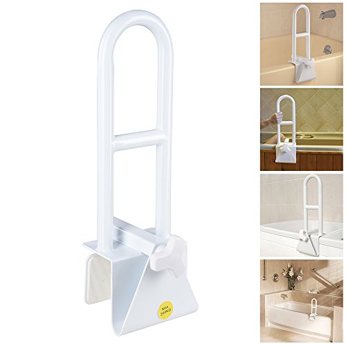 Adjustable Lock to Tub Facet Clamp On Deal with 440lbs Help for Aged Handicap AW Bathtub Seize Bar Security Rail Adjustable Lock to Tub Facet Clamp On Deal with 440lbs Help for Aged Handicap