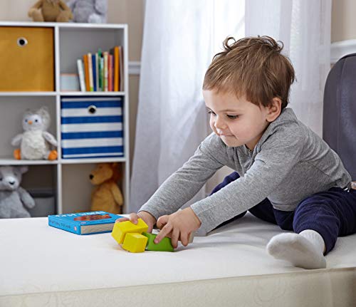 Sealy Baby Cotton Cozy Rest 2-Stage Dual Firmness Waterproof Sealy Child Cotton Cozy Relaxation 2-Stage Twin Firmness Waterproof Normal Toddler &amp; Child Crib Mattress - 204 Premium Coils, 51.7” x 27.3".