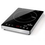 Duxtop Portable Induction Cooktop, High End Full Glass Induction Burner with Sensor Touch, 1800W Countertop Burner with Stainless Steel Housing, E200A