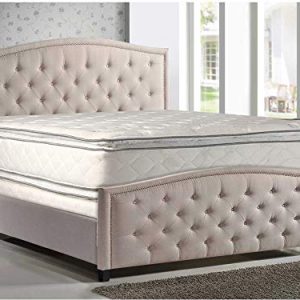 Mattress Solution 12-Inch Wood Medium plush Double sided Pillowtop Innerspring Mattress And 8-Inch Wood Box Spring/Foundation Set Full Size