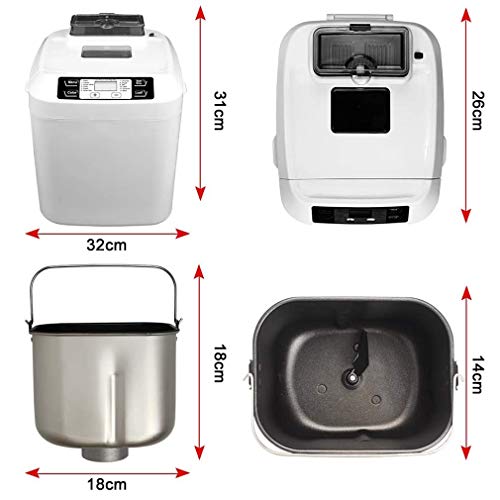 Transform Your Kitchen with JIERTYU's Automated Bread Maker - Effortless Home Baking for Busy Lives! 🍞✨ Bread Maker has become my kitchen companion, adding a touch of magic to my daily routine. The automated operation is a game-changer; with just a few clicks, I select the program, customize settings like skin color and weight, set the delay timer, and let the machine do its wonders. It's like having a personal baker at home! The large capacity is perfect for my family of three, offering 14 function menus that cater to our diverse preferences. The intuitive digital touch screen and timer make the entire process a breeze, ensuring fresh bread whenever we desire. The smart nut dispenser, ceramic pot, and thoughtful design elements showcase the commitment to both convenience and health.