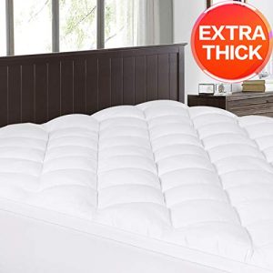 Abakan Cal King Mattress Topper Extra Thick Mattress Pad Cover Super Soft Breathable Down Alternative Fill Pillow Top Bed Topper with 8-21Inch Deep Pocket