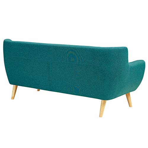 Mid-Century Fashionable Upholstered Cloth Dwelling Room Set Modway Comment Mid-Century Fashionable Upholstered Cloth Dwelling Room Set, Armchair/Loveseat/Couch, Teal