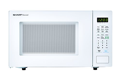 SHARP White Carousel 1.4 Cu. Ft. 1000W Countertop Microwave Oven (ISTA 6 Packaging), Cubic Foot, 1000 Watts