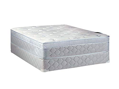 Spinal Solution, 11-Inch Medium plush Foam Encased Eurotop Spinal Answer, 11-Inch Medium plush Foam Encased Eurotop Pillowtop Innerspring Mattress And Wooden Conventional Field Spring/Basis Set, Good For The Again, No Meeting Required, Twin Dimension 74" x 38".