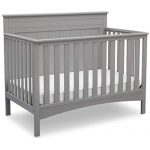 Delta Children Fancy 4-in-1 Convertible Baby Crib, Grey