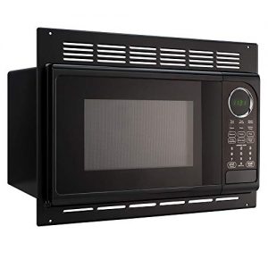 RecPro RV Microwave | .9 Cubic Ft Black Microwave with Trim Kit | 900 Watt (RPM-1-BLK)