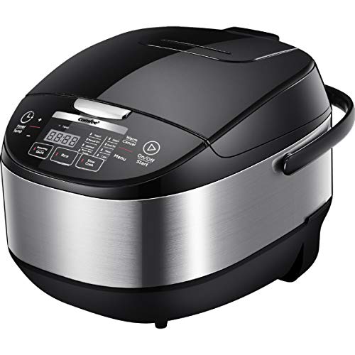 COMFEE' 5.2Qt Asian Style Programmable All-in-1 Multi Cooker, Rice Cooker, Slow cooker, Steamer, Sauté, Yogurt maker, Stewpot with 24 Hours Delay Timer and Auto Keep Warm Functions