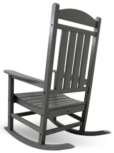 Presidential Outdoor Rocking Chair POLYWOOD, Slate Grey POLYWOOD R100GY Presidential Out of doors Rocking Chair, Slate Gray.