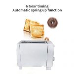 Toaster Household 2 Slice, Retro Small Toaster with Bagel, Cancel, Defrost Function, Extra Wide Slot Compact Stainless Steel Toasters for Bread Waffles, Cream (white)