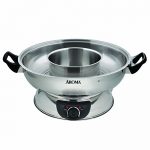 Aroma Stainless Steel Hot Pot, Silver (ASP-600)