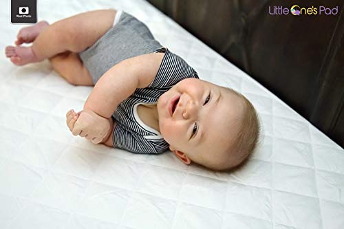 Little One's Pad Pack N Play Crib Mattress Cover Little One's Pad Pack N Play Crib Mattress Cowl - 27" X 39" - Matches Most Child Moveable Cribs, Play Yards and Foldable Mattresses - Waterproof, Dryer Secure - Cozy and Tender Fitted Crib Protector.
