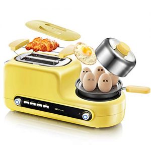 Long Slot Toasters Bangel Toaster, Artisian Bread Toaster Stainless Steel Wide Slot with Automatic Lifting, Slide-Out Glass Panel