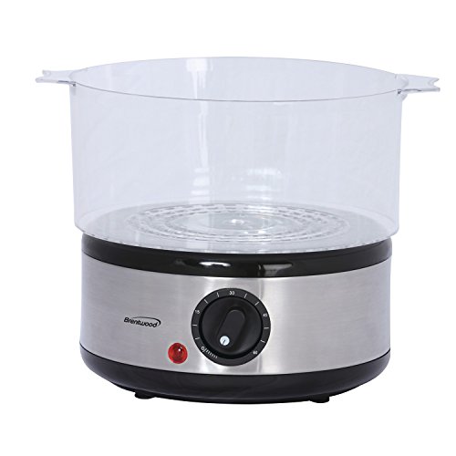 STEAMED FOODS Brentwood Electrical 2-Tier Brentwood Electrical 2-Tier, 5 Quart, Stainless Metal.