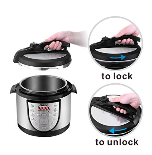 Electric Pressure Cooker 4 Qt Slow Cook Programmable 18 Kinds Electrical Stress Cooker four Qt Gradual Cook dinner Programmable 18 Sorts of Cooking Choice with Stainless Metal Interior Pot,Sous Vide,Rice Cooker,Egg Cooker,Scorching Pot,Baking,Cake,Steamer,Yogurt,Scouring Pad,24-Hour Delay Timer and Preserve Heat.