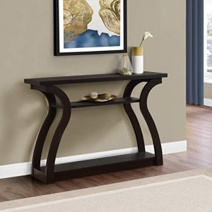 Monarch Specialties 47" Console Table - Sleek and Modern Accent Table for Your Home (Cappuccino/Dark Brown) (I 2445)