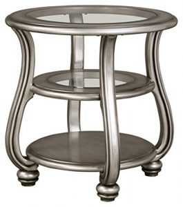 Signature Design by Ashley - Coralayne End Table, Silver