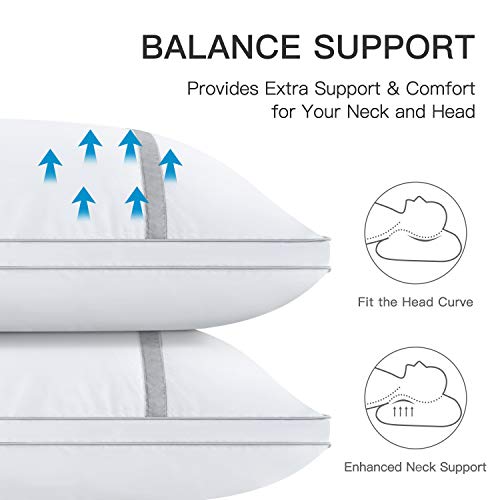 BedStory Pillows for Sleeping 2 Pack, Hotel Quality Bed Pillow King Size BedStory Pillows for Sleeping 2 Pack, Resort High quality Mattress Pillow King Dimension, Down Various Hypoallergenic Pillows with Extremely Mushy Fiber Fill, Good for Again and Aspect Sleepers.