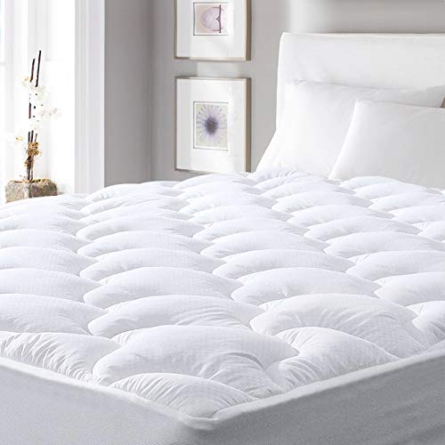 viewstar Cooling Mattress Pad Queen,Extra Thick Mattress Pad Cover, Pillow Top Mattress Pad Protector with Down Alternative Fill,6-21" Deep Pocket for Queen Size Bed Soft and Breathable,Queen