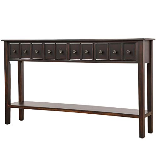 60 inch Long Entryway Table with Storage,JULYFOX Slim Hallway Table Package deal Dimensions: 60.zero x 11.zero x 34.zero inches