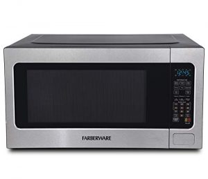 Farberware Professional FMO22ABTBKA 2.2 Cu. Ft. 1200-Watt Microwave Oven with Smart Sensor Cooking, ECO Mode and Blue LED Lighting, Stainless Steel
