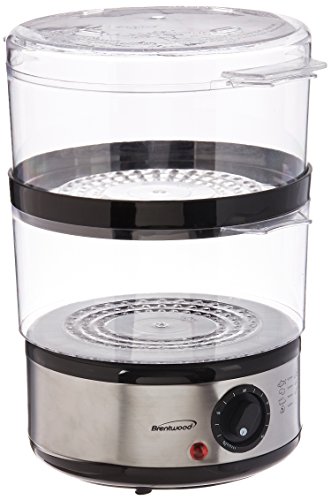 Brentwood Electric 2-Tier, 5 Quart, Stainless Steel