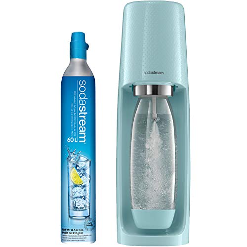 SodaStream Fizzi Sparkling Water Maker, 8.1 x 8.1 x 18 inches, Icy Blue