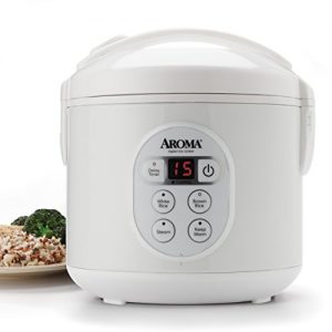 Aroma Housewares 8-Cup (Cooked) (4-Cup UNCOOKED) Digital Rice Cooker and Food Steamer (ARC-914D) (Renewed)