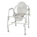 Drive Medical K. D. Deluxe Steel Drop-Arm Commode (Tool Free)