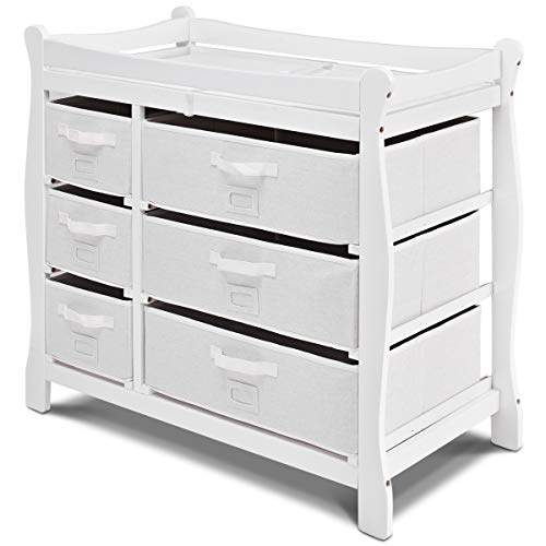 Costzon Baby Changing Table, Infant Diaper Changing Table Organization Package deal Dimensions: 37.5 x 19.zero x 37.5 inches