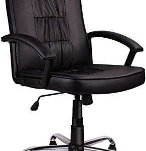 ORVEAY Office Ergonomic Office Chair Executive Bonded Leather Computer Chair, Black
