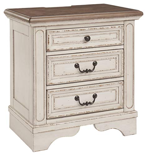 Signature Design by Ashley Realyn Nightstand, Chipped White