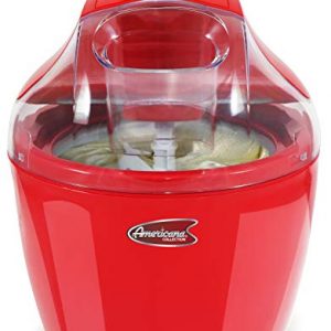 Maxi Matic EIM-1400R Ice Cream Maker with with Quick Freeze Bowl, 1.5 quart, Red
