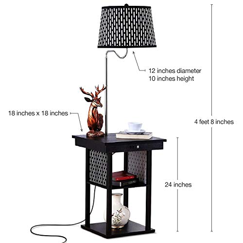 Brightech Madison - Narrow Nightstand with Built in Lamp Package deal Dimensions: 18.zero x 18.zero x 56.four inches