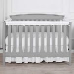 TILLYOU 3-Piece Padded Baby Crib Rail Cover Protector Set from Chewing, Safe Teething Guard Wrap for Standard Cribs, 100% Silky Soft Microfiber Polyester, Fits Side and Front Rails, White