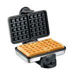 Hamilton Beach 2-Slice Non-Stick Belgian Waffle Maker with Browning Control, Indicator Lights, Compact Design, Premium Stainless Steel (26009)
