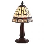 JONATHAN Y JYL8016A Carter Style 12" LED Table Lamp, Tiffany, Traditional for Bedroom, Living Room, Office, Bronze