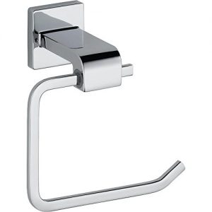 Delta Faucet 77550 Ara Toilet Paper Holder, Single Post, Chrome
